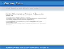 Tablet Screenshot of essmannbau.at